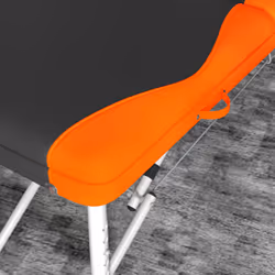 HOMCOM Portable Massage Table Beauty Therapy Couch Bed Spa Aluminum Orange - Additional view 7