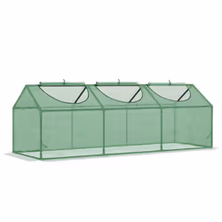 Outsunny Mini Greenhouse Small Plant Grow House w/ 3 Windows for Outdoor - Additional view 8