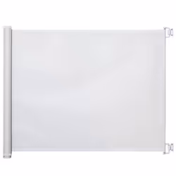 PawHut Retractable Pet Safety Gate, Folding Stair Barrier, Guard Door - White - Additional view 8