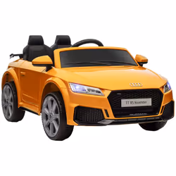 HOMCOM 12V Battery Licensed Audi TT RS Ride-On Car w/ Headlight, Yellow - Additional view 8