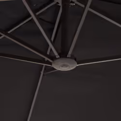 Outsunny 4.6M Garden Patio Umbrella Canopy Parasol Sun Shade w/o Base Black