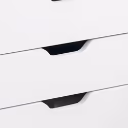 Vinsetto Mobile Filing Cabinet, 7-drawer File Cabinet with Wheels, White - Additional view 7