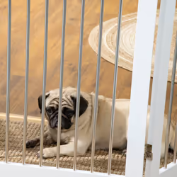 PawHut Foldable Dog Gate, Freestanding Pet Gate with Two Support Feet - Additional view 6