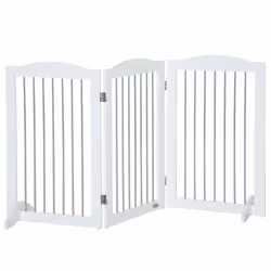 PawHut Foldable Dog Gate, Freestanding Pet Gate with Two Support Feet - Additional view 8