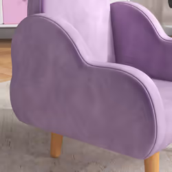ZONEKIZ Cloud-Shaped Toddler Armchair, Kids Chair, 1.5-3 Years - Purple - Additional view 8