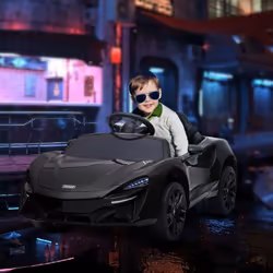 HOMCOM McLaren Licensed Kids Electric Ride-On Car w/ Remote Control - Black