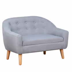 HOMCOM Kids Sofa Children Couch Toddler Armchair Seat Bedroom Nursery Grey - Additional view 8