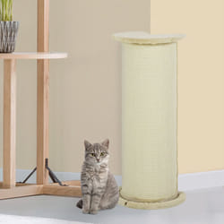 PawHut 85cm Tall Cat Scratching Post for Indoor Corner Use - Beige