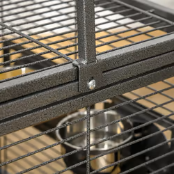 PawHut Parrot Cage, Travel Carry Pet Bird Cage Cockatiel w/ Metal Handle - Additional view 4