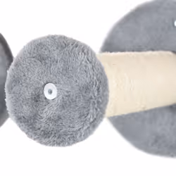 PawHut 5Pcs Cat Wall Furniture with Perch, Cat Condo, Scratching Post - Grey - Additional view 7