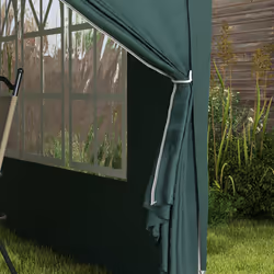 Outsunny 3mx3m Pop Up Gazebo Party Tent Canopy Marquee with Storage Bag Green - Additional view 6