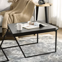 HOMCOM Coffee Table Set of 2, Coffee Tables with Steel Frame for Living Room - Additional view 6