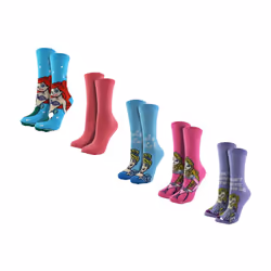 Disney - Ladies 5 Pack Princess Socks | Cute Funny Novelty Disney Socks | Disney Gifts