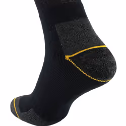 Caterpillar - 12 Pack Unisex Heavy Duty Work Socks for Steel Toe Boots - 3-5 UK, Black