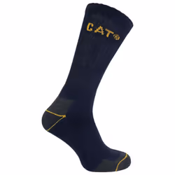 Caterpillar - 12 Pack Unisex Heavy Duty Work Socks for Steel Toe Boots - 11-14 UK, Black
