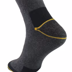 Caterpillar - 12 Pack Unisex Heavy Duty Work Socks for Steel Toe Boots - 3-5 UK, Charcoal