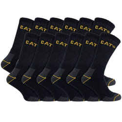 Caterpillar - 12 Pack Unisex Heavy Duty Work Socks for Steel Toe Boots - 11-14 UK, Navy