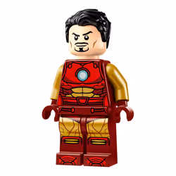 LEGO Marvel Super Heroes Iron Man Red Gold Armour Hair Minifigure 76287
