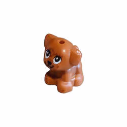 LEGO Animal Sienna Friends Alma the Puppy with Brown Hair Print