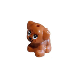 LEGO Animal Sienna Friends Alma the Puppy with Brown Hair Print