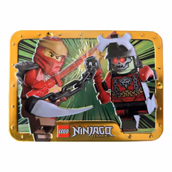 LEGO Ninjago Kai vs. Bone King Minifigure Metal Box Set 112324