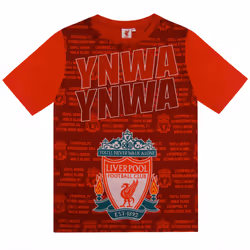 Liverpool FC Boys Pyjamas Short Kids OFFICIAL Football Gift - Red Text, 10-11 Years