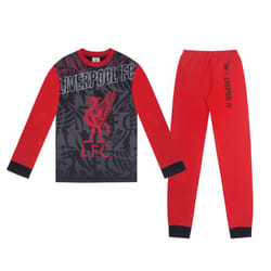 Liverpool FC Boys Pyjamas Long Sublimation Kids OFFICIAL Football Gift - Red LFC, 3-4 Years