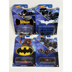 Batman 4 Car Set 1:64 Scale Hot Wheels HDG89