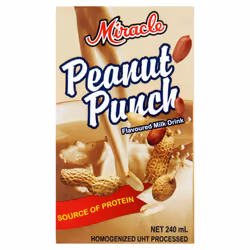Miracle Peanut Punch Flavoured Milk Drink 240ml ( pack of 24 )