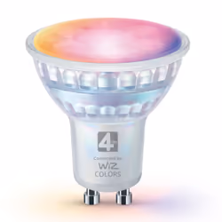 The 4lite Wiz Connect Dimmable Multicolour WiFi LED Smart Bulb creates atmosphere with 16 million colours and delivers bright ...
