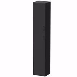 Alpine Black Tall Bathroom Cabinet 1900 x 350 x 300mm