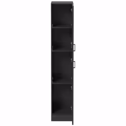 Alpine Black Tall Bathroom Cabinet 1900 x 350 x 300mm