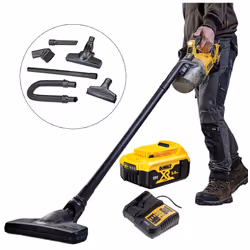 Dewalt DCV501LN 18v L-Class Cyclone Vacuum Cleaner + Accessories + 5ah Battery