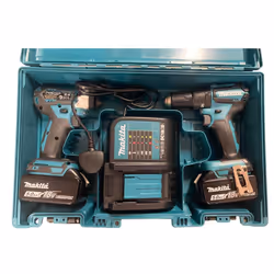 Makita 18v Tool Storage Case Fits 2 Drill Combi + Impact Driver Brushless LXT