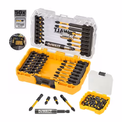 Dewalt 62 PC FLEXTORQ 25mm + 57mm Long Impact Bit Set Screwdriver+ Tough Case