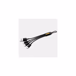 Dewalt 3 in 1 Multi Head USB Charger Cable iPhone Android Charging Lead X 2