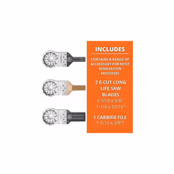 Fein Makita Starlock E-Cut Saw Blade 3PC Multi Tool Mini Combo Set Carbide + Box