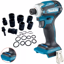 Makita DTD172Z 18v LXT Brushless Cordless 4 Stage Impact Driver Bare +9pc Socket