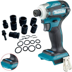 Makita DTD172Z 18v LXT Brushless Cordless 4 Stage Impact Driver Bare +9pc Socket