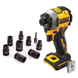 Dewalt DCF850N 18v XR Brushless Compact Impact Driver Bare + 9pc Socket Wrench