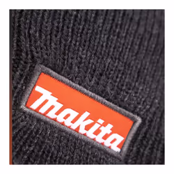 Makita Official Grey Black Branded Beanie Hat - Makita Logo Stitched One Size