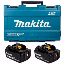 2 X Makita BL1850 18V 5.0Ah Li-Ion LXT Battery 5AH Star Battery BL1850B + Case