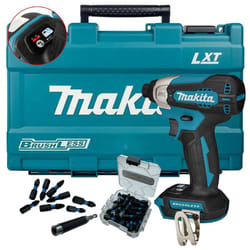 Makita DTD157Z 18v Cordless Brushless Impact Driver A-Mode + 25PC Bit Set + Case