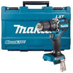 Makita DHP487Z 18V LXT Brushless Combi Hammer Drill Sub Compact Bare Tool + Case