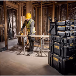 Dewalt DWST08061-1 Toughsystem 2 Half Width LED Task Light Tote + DE0881 Tripod