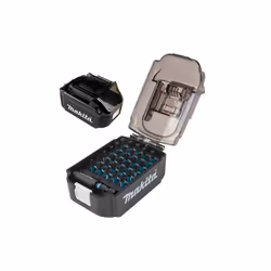 Makita 62 Piece Black Impact Driver Impact Screwdriver Bit Set +LXT Battery Case