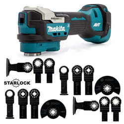 Makita DTM52Z 18v LXT Brushless Multi Tool Starlock MAX Keyless + 12PC Blade Set