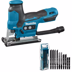 Makita DJV185Z 18v LXT Brushless Barrel Handle Jigsaw + 10 Mixed Blades + Case