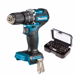 Makita DHP487Z 18V LXT Lithium Brushless Combi Hammer Sub Compact + 30PC Set
