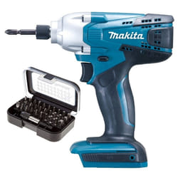 Makita TD127D 18v Lithium Ion G-Series Cordless Impact Driver + 30pc Drill Set